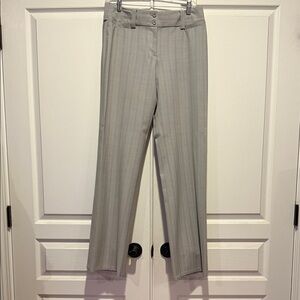Express Design Studio Light Gray Pinstripe Pants Size 4